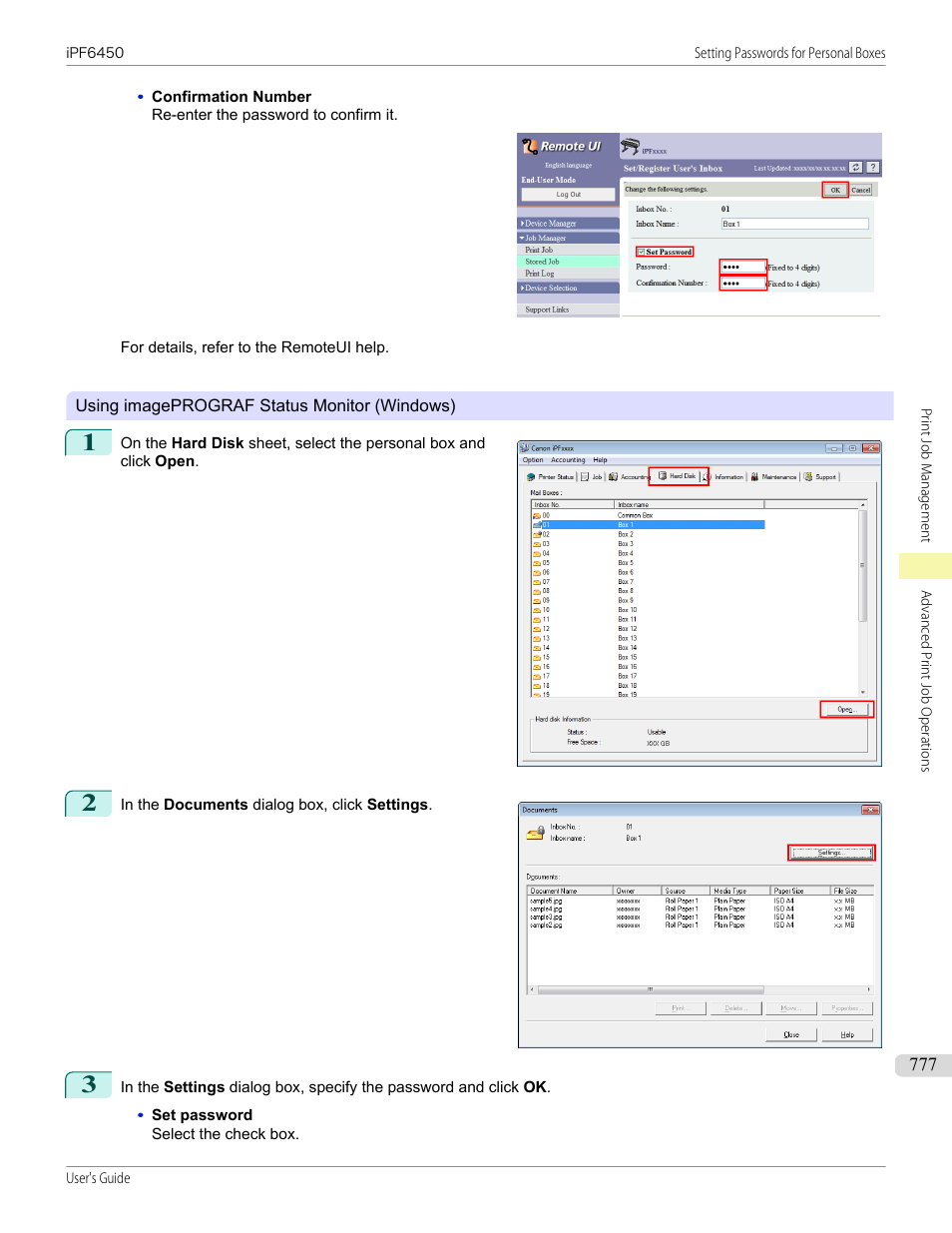 Canon imagePROGRAF iPF6450 User Manual | Page 777 / 1066