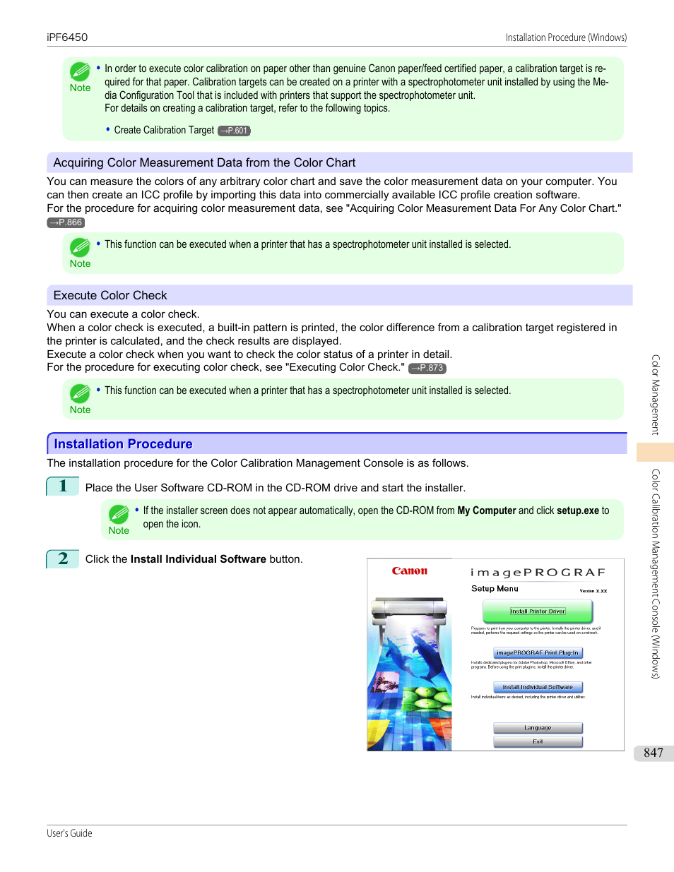 Installation procedure | Canon imagePROGRAF iPF6450 User Manual | Page 847 / 1066