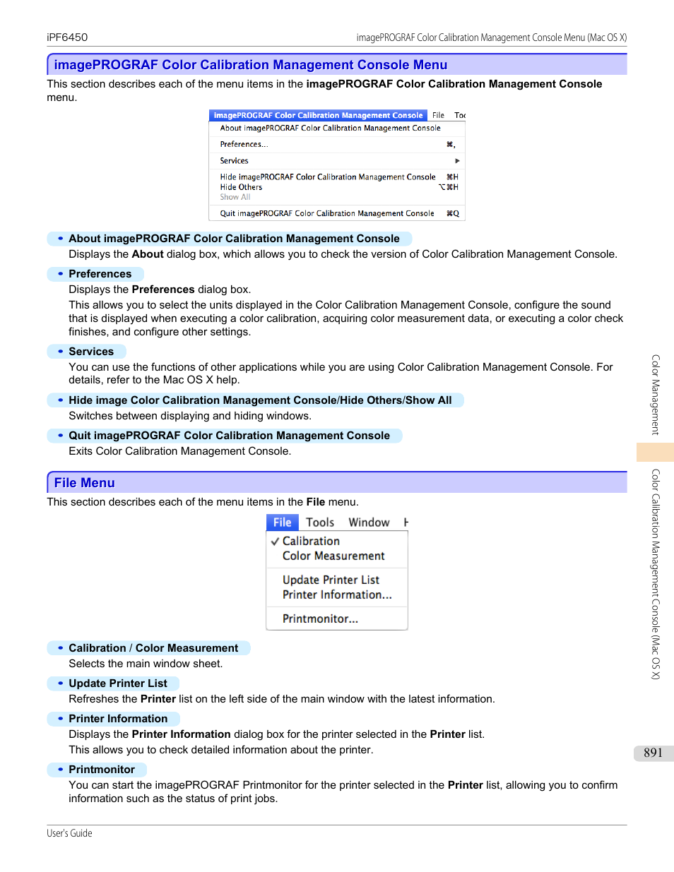 File menu, P.891 | Canon imagePROGRAF iPF6450 User Manual | Page 891 / 1066