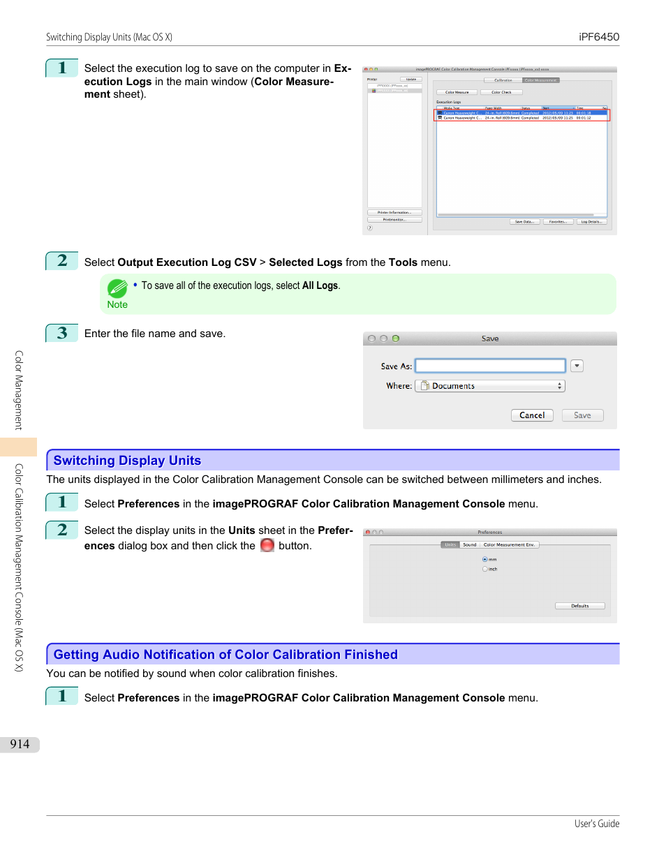 Switching display units | Canon imagePROGRAF iPF6450 User Manual | Page 914 / 1066