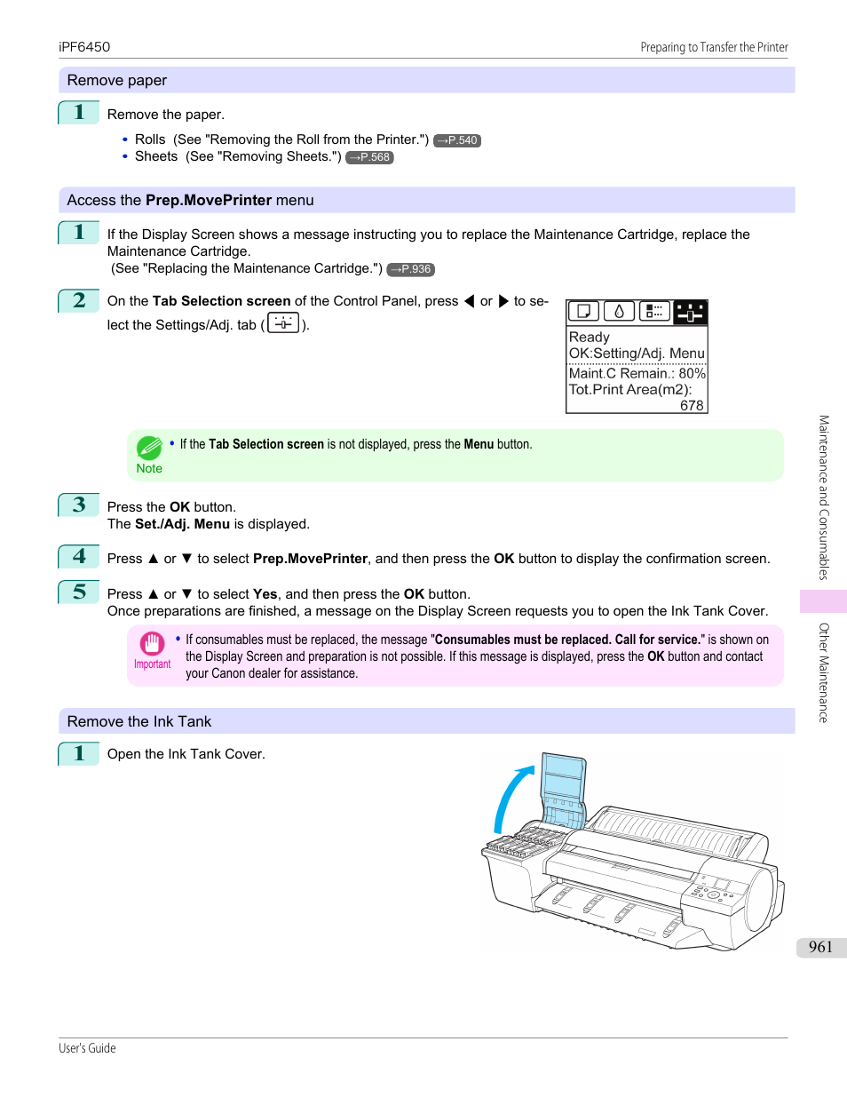 Canon imagePROGRAF iPF6450 User Manual | Page 961 / 1066