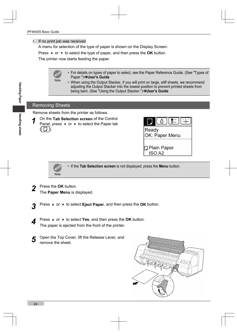 Canon imagePROGRAF iPF8400S User Manual | Page 24 / 160