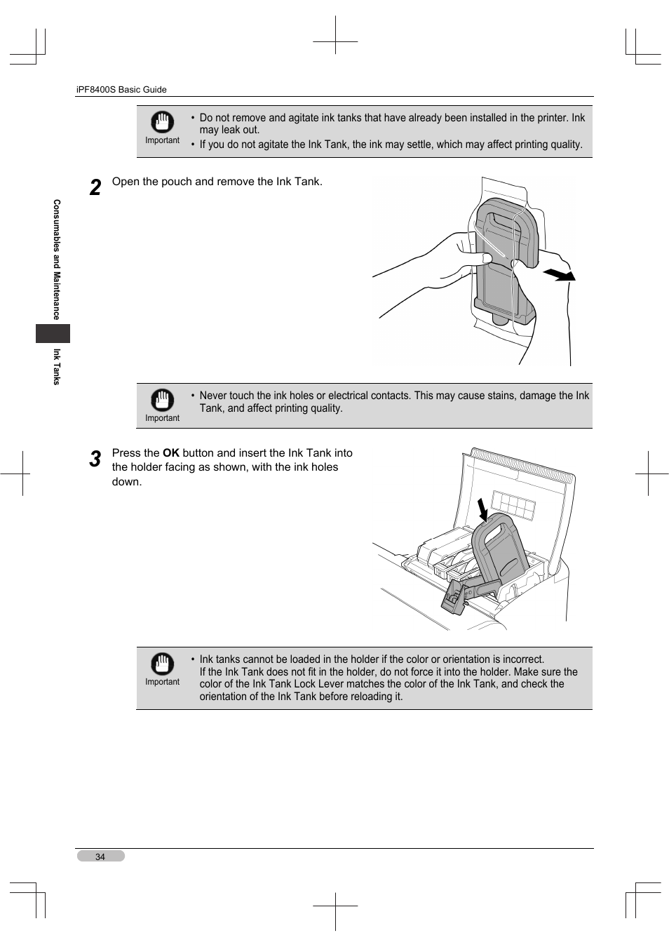 Canon imagePROGRAF iPF8400S User Manual | Page 34 / 160
