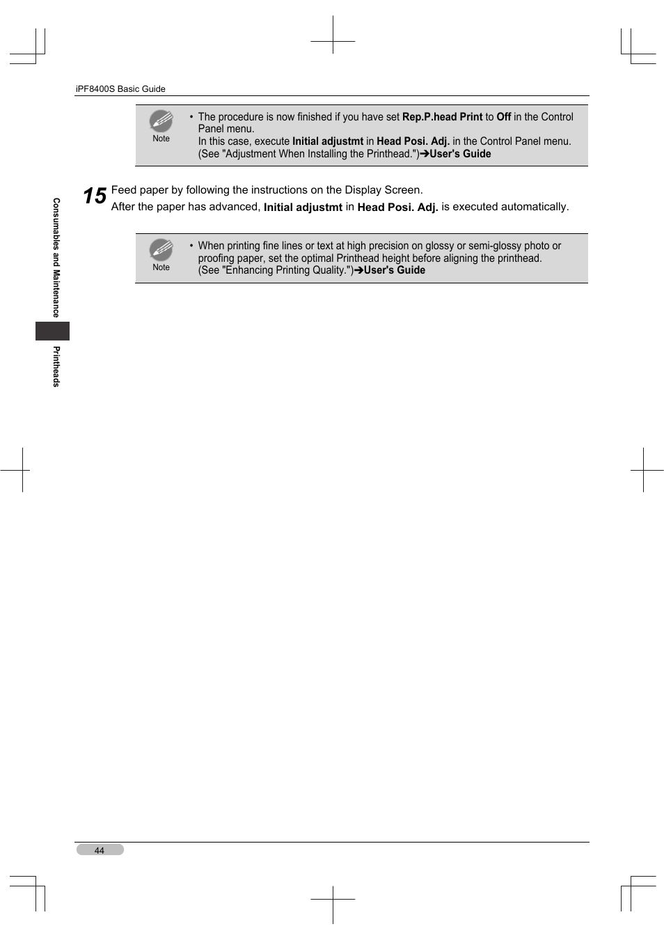 Canon imagePROGRAF iPF8400S User Manual | Page 44 / 160