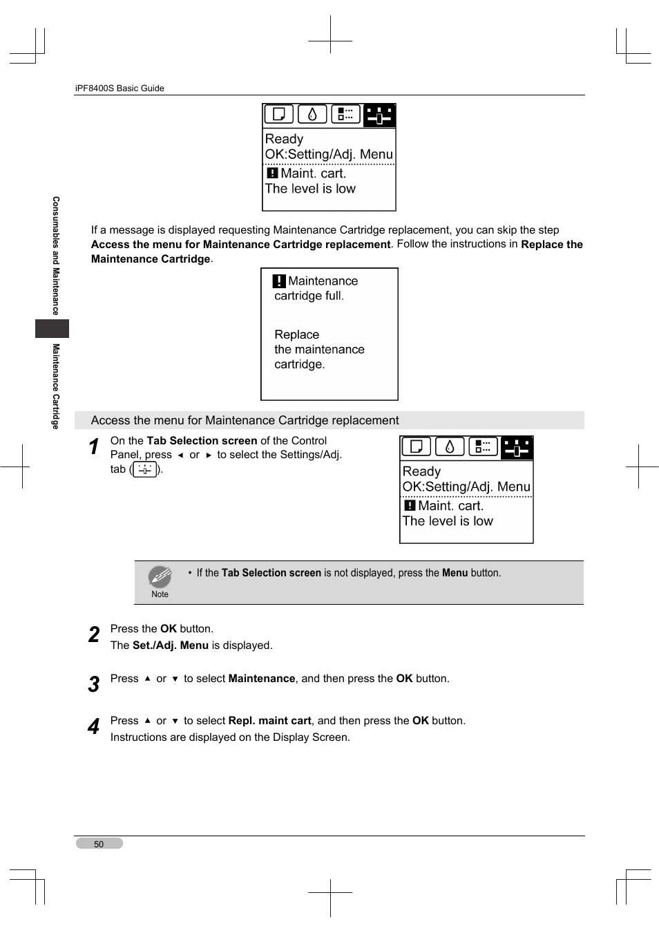 Canon imagePROGRAF iPF8400S User Manual | Page 50 / 160