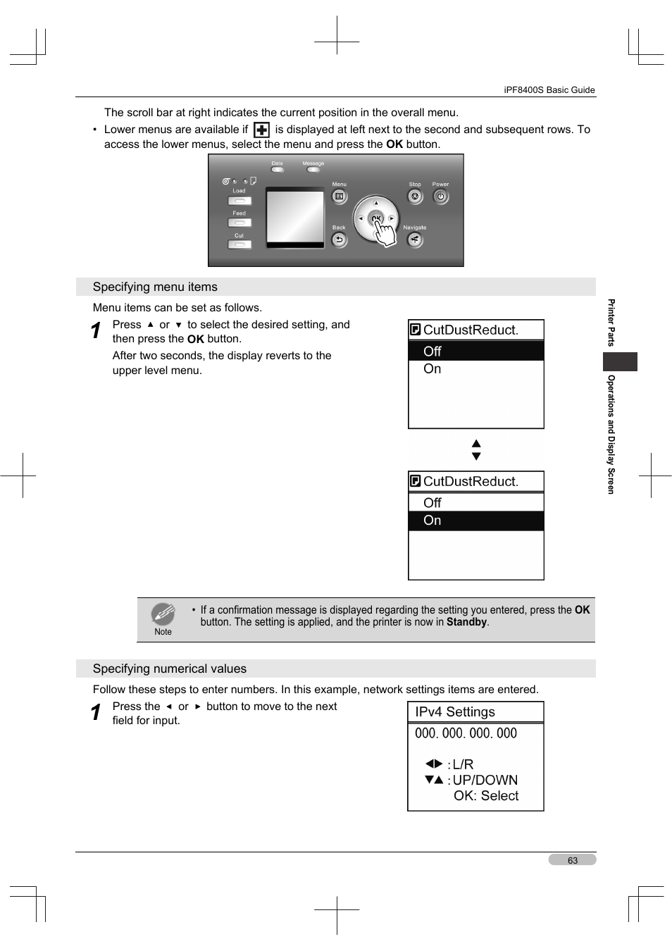 Canon imagePROGRAF iPF8400S User Manual | Page 63 / 160
