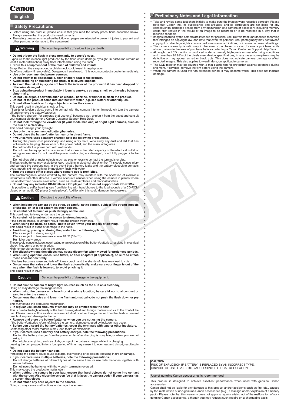 Cop y | Canon PowerShot SX50 HS User Manual | Page 2 / 2