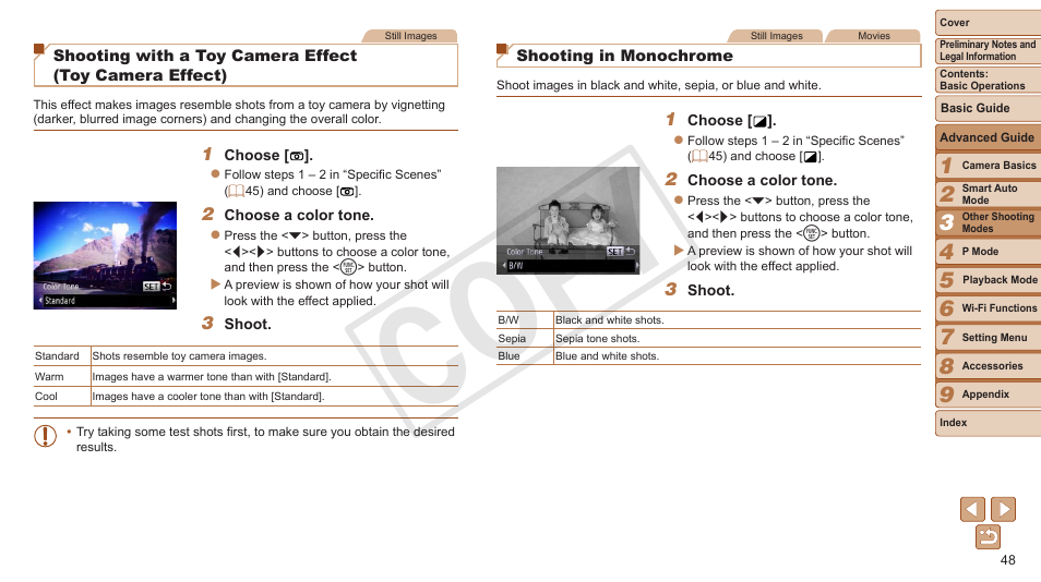 Cop y | Canon PowerShot ELPH 130 IS User Manual | Page 48 / 147