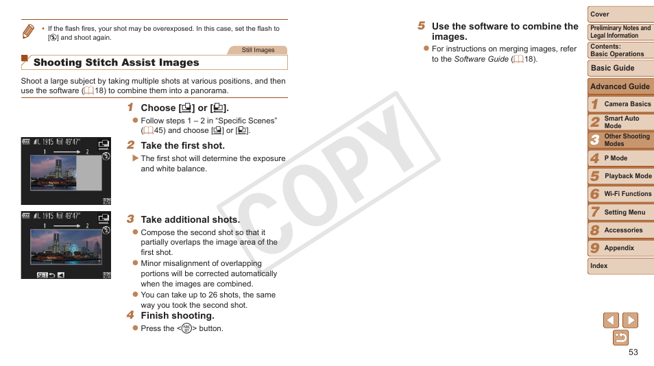 Cop y | Canon PowerShot ELPH 130 IS User Manual | Page 53 / 147