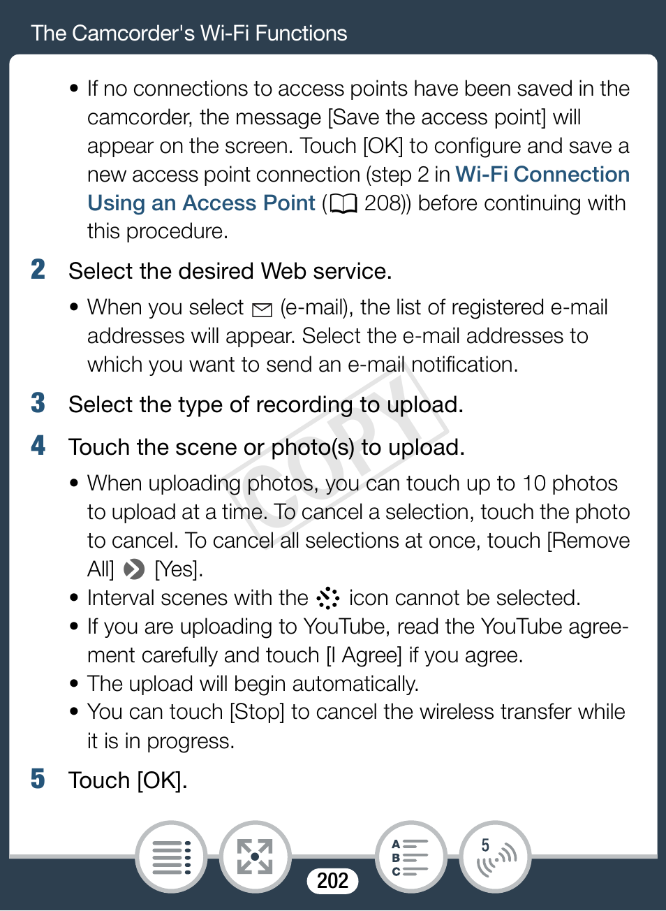 Cop y | Canon VIXIA mini X User Manual | Page 202 / 310