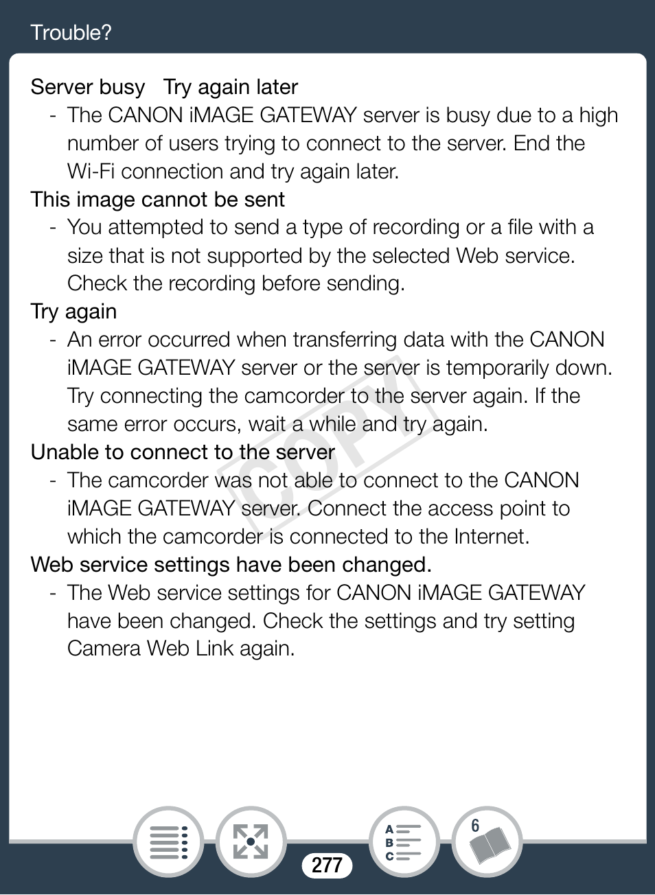 Cop y | Canon VIXIA mini X User Manual | Page 277 / 310