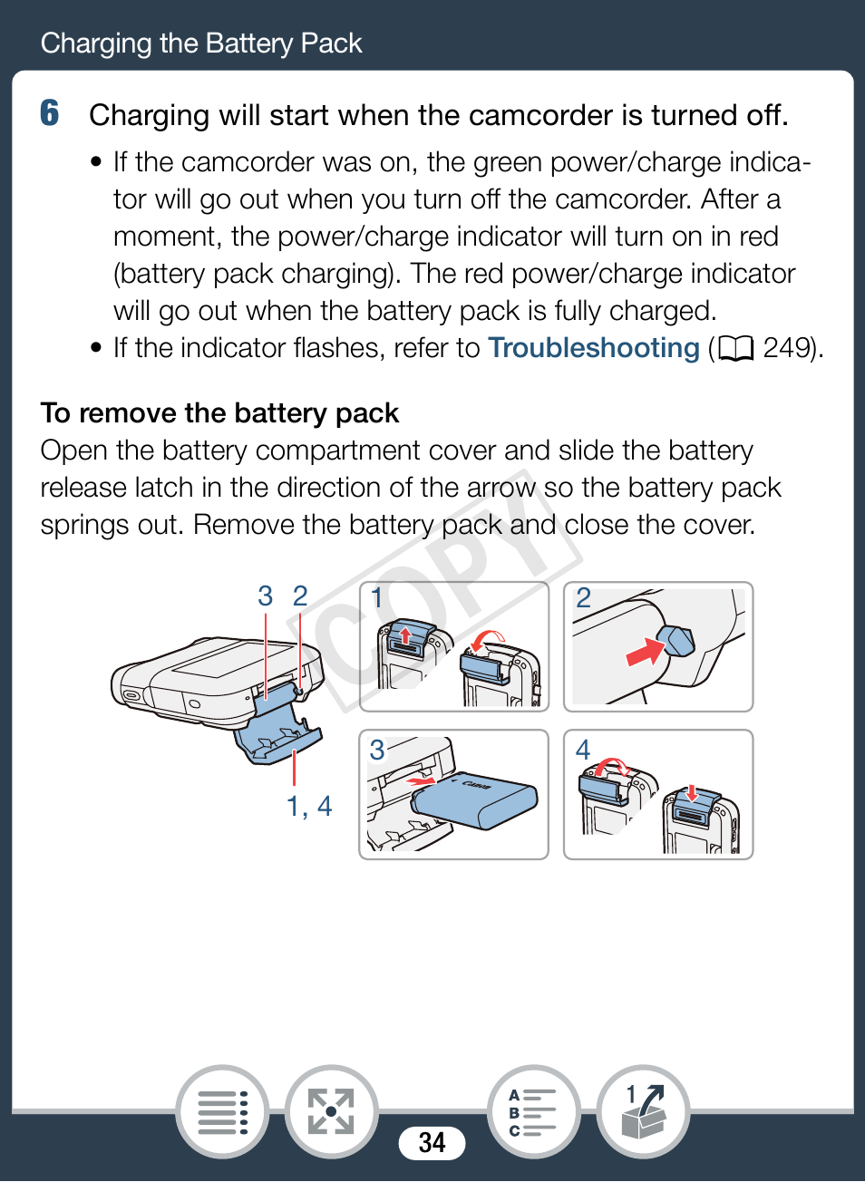 Cop y | Canon VIXIA mini X User Manual | Page 34 / 310