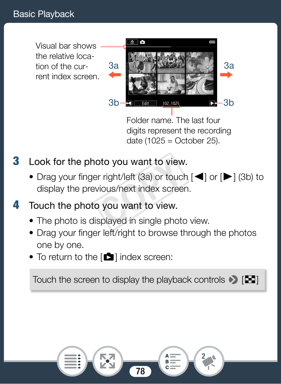 Cop y | Canon VIXIA mini X User Manual | Page 78 / 310