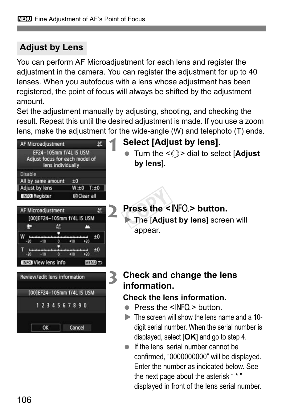 Cop y | Canon EOS-1D C User Manual | Page 106 / 420