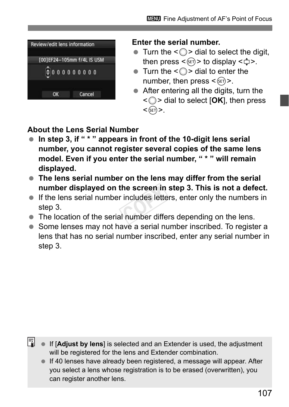 Cop y | Canon EOS-1D C User Manual | Page 107 / 420