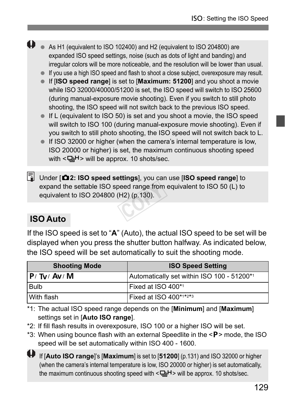 Cop y, Iso auto | Canon EOS-1D C User Manual | Page 129 / 420