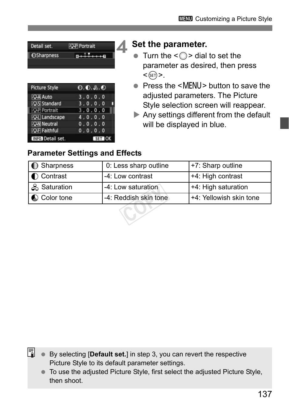 Cop y | Canon EOS-1D C User Manual | Page 137 / 420
