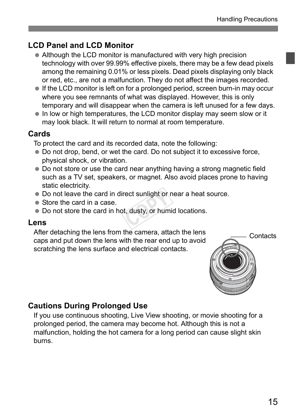 Cop y | Canon EOS-1D C User Manual | Page 15 / 420