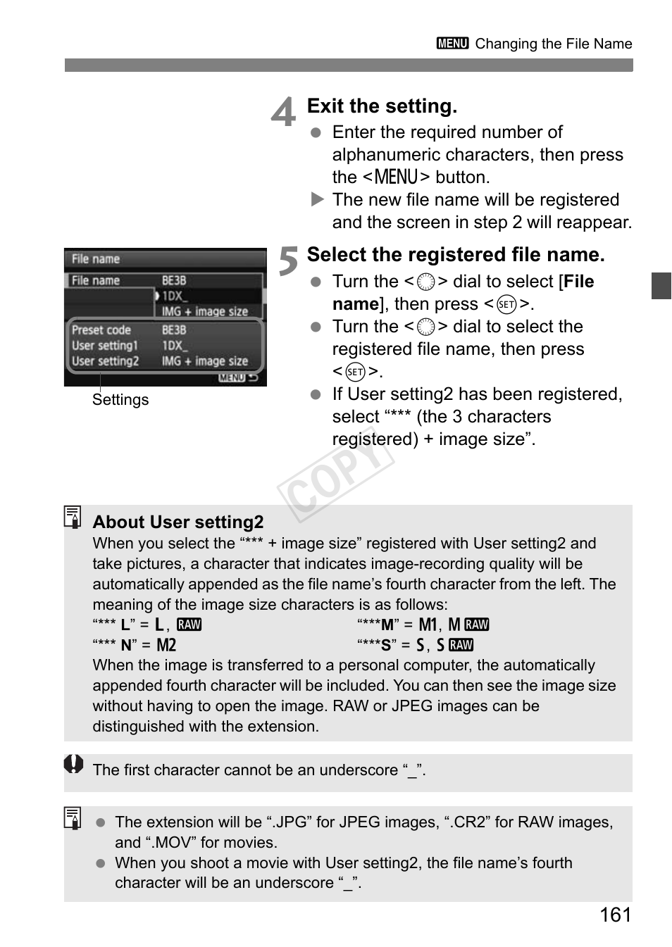Cop y | Canon EOS-1D C User Manual | Page 161 / 420