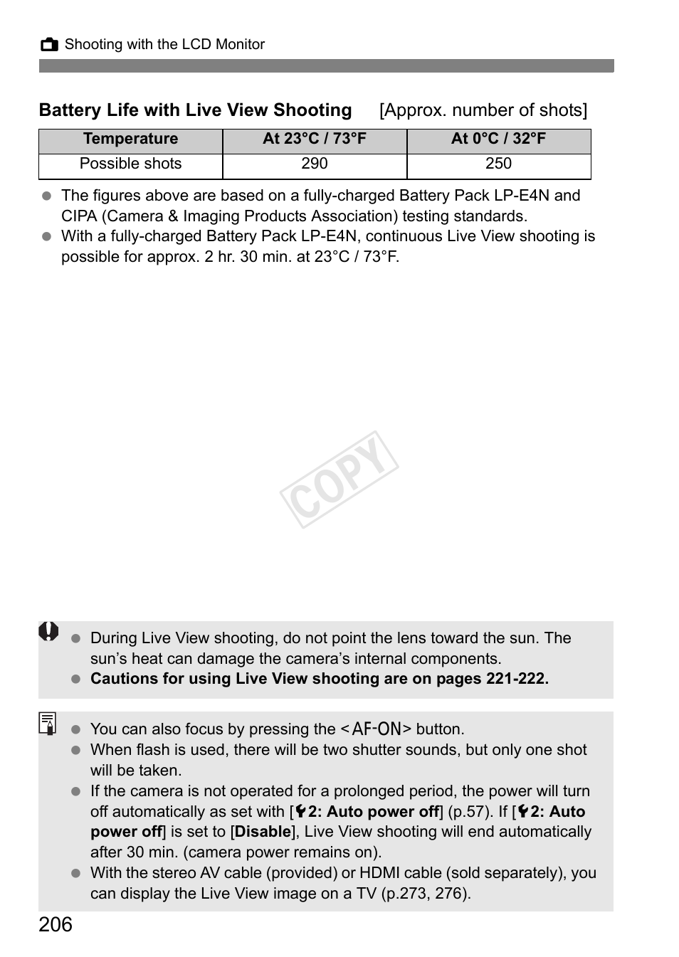 Cop y | Canon EOS-1D C User Manual | Page 206 / 420