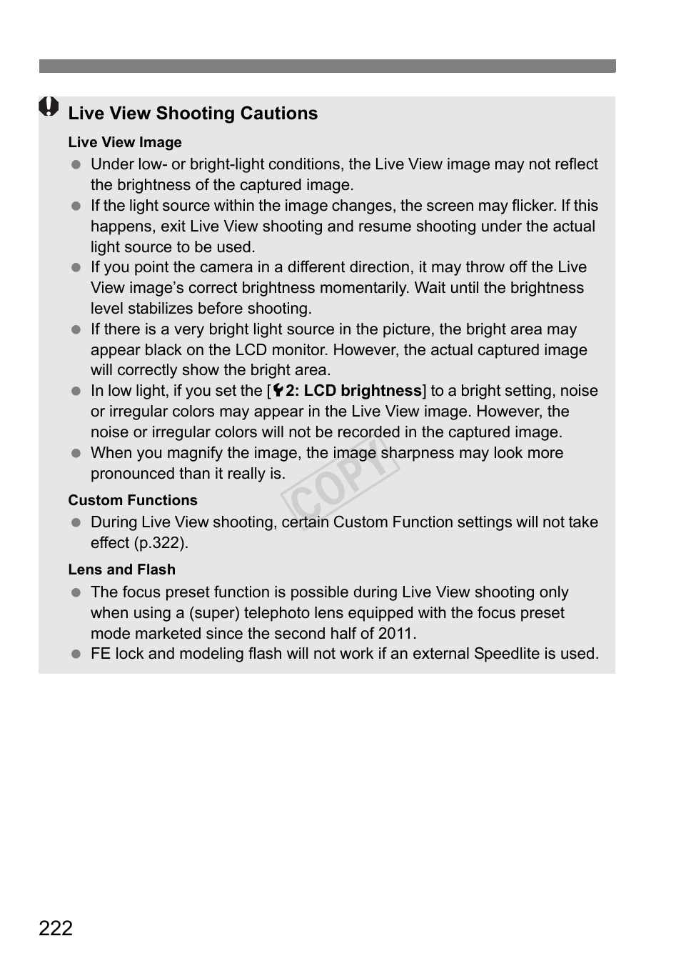 Cop y | Canon EOS-1D C User Manual | Page 222 / 420
