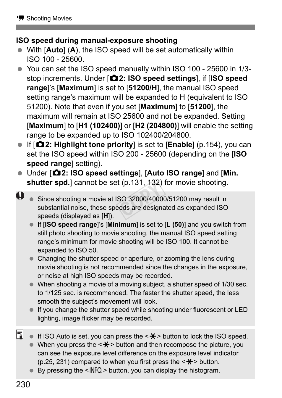 Cop y | Canon EOS-1D C User Manual | Page 230 / 420