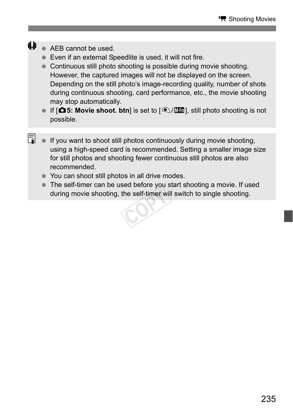 Cop y | Canon EOS-1D C User Manual | Page 235 / 420