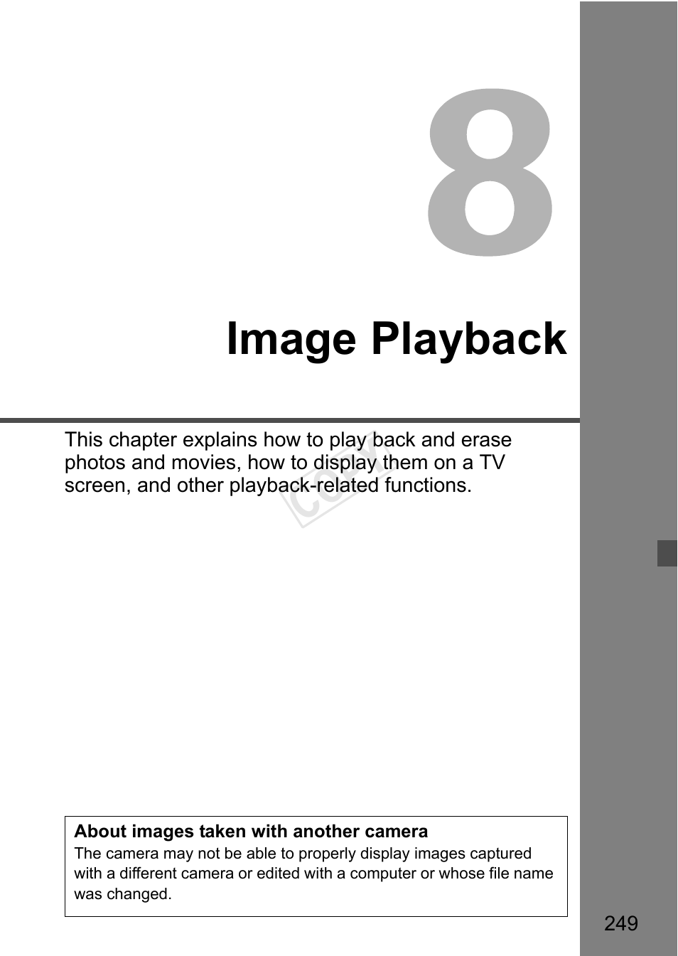 Image playback, Cop y | Canon EOS-1D C User Manual | Page 249 / 420