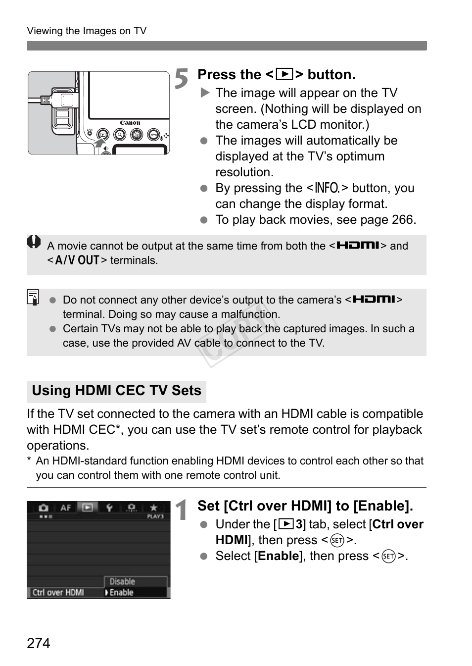 Cop y | Canon EOS-1D C User Manual | Page 274 / 420
