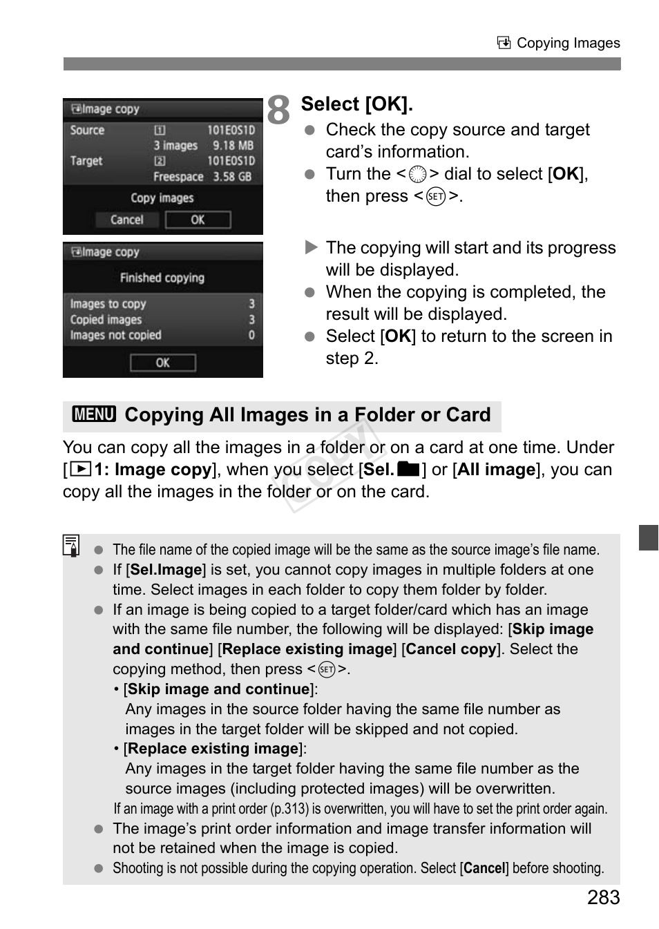 Cop y | Canon EOS-1D C User Manual | Page 283 / 420