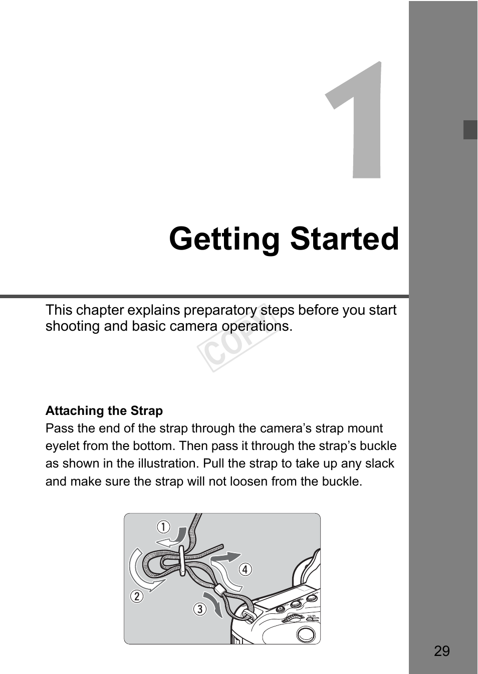 Getting started, Cop y | Canon EOS-1D C User Manual | Page 29 / 420