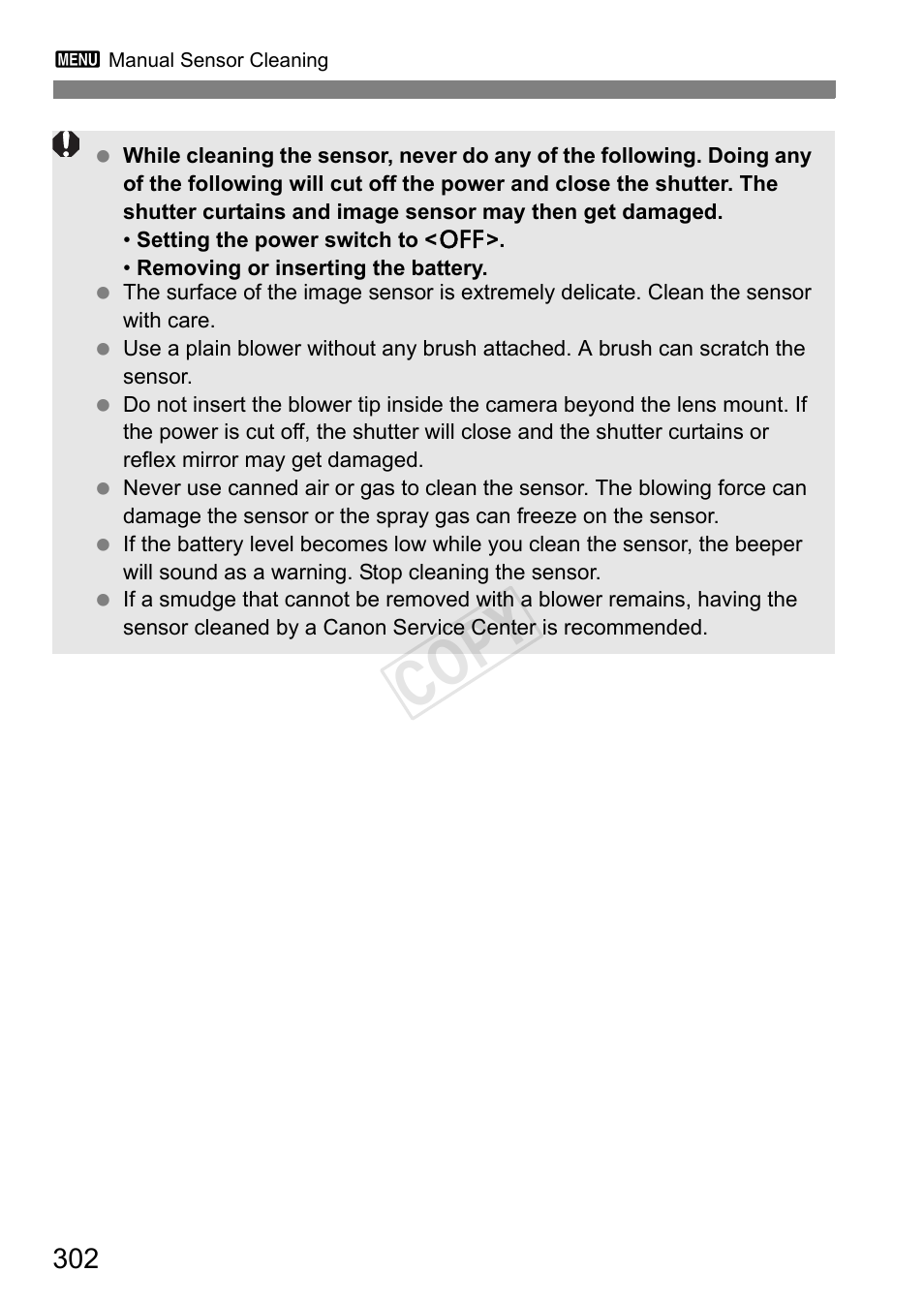 Cop y | Canon EOS-1D C User Manual | Page 302 / 420