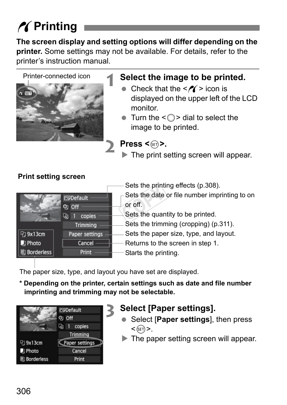 Wprinting, Cop y, W printing | Canon EOS-1D C User Manual | Page 306 / 420