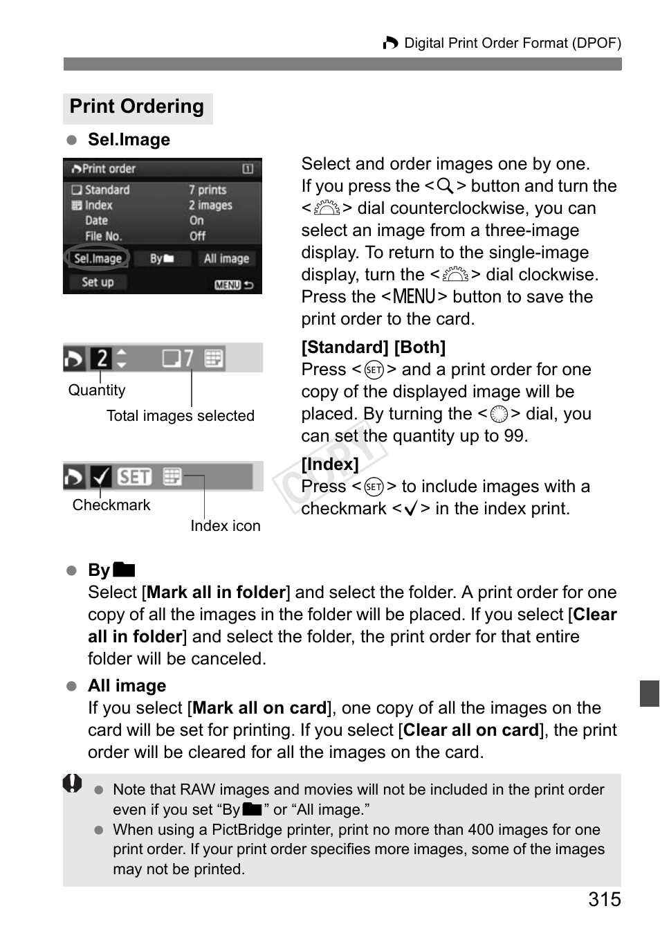 Cop y | Canon EOS-1D C User Manual | Page 315 / 420