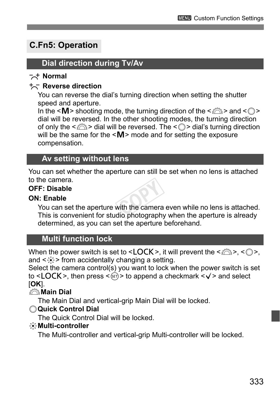 C.fn5: operation, Cop y | Canon EOS-1D C User Manual | Page 333 / 420