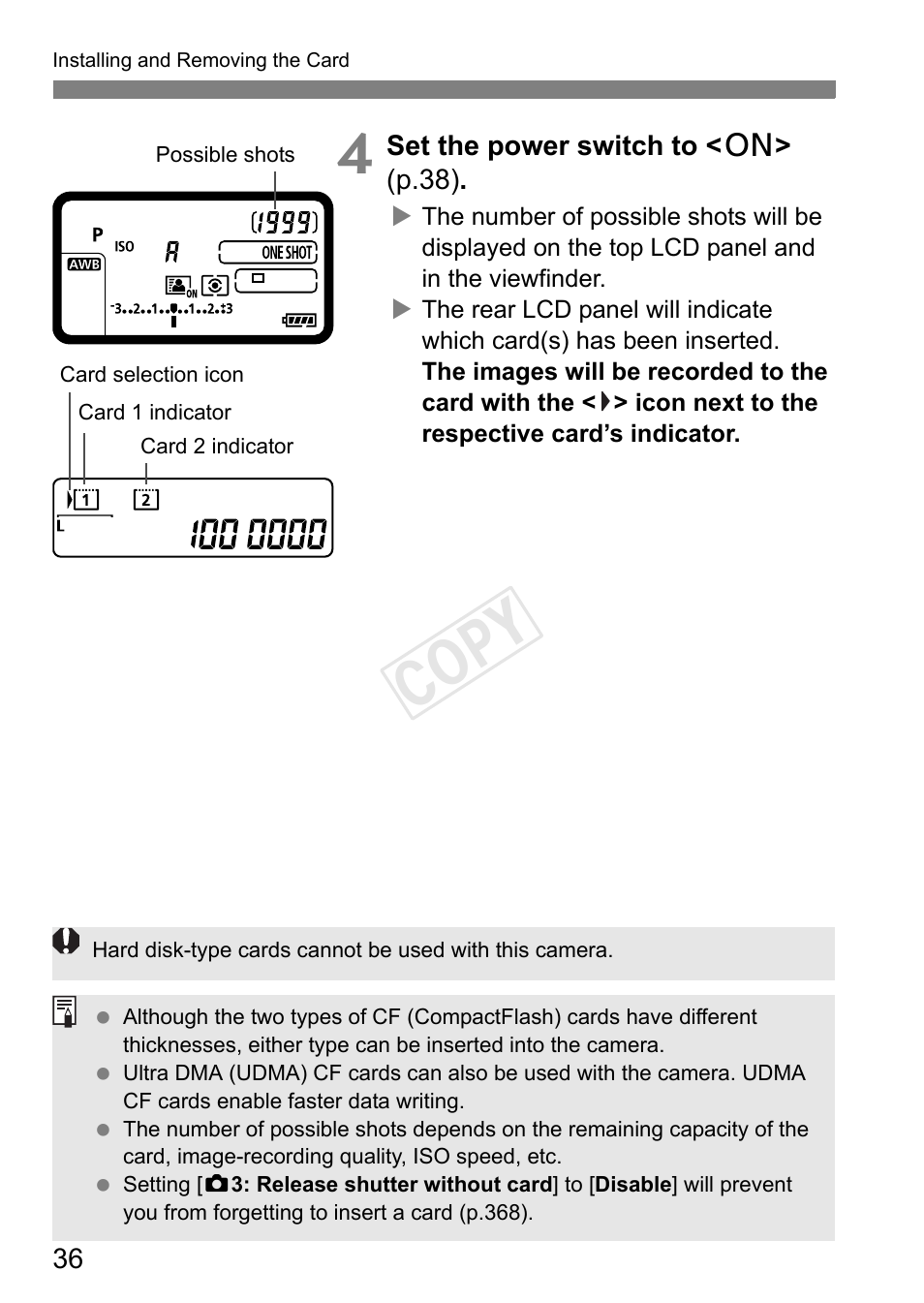 Cop y | Canon EOS-1D C User Manual | Page 36 / 420