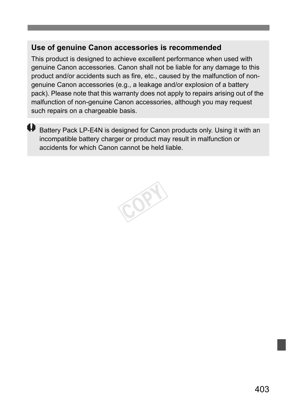 Cop y | Canon EOS-1D C User Manual | Page 403 / 420