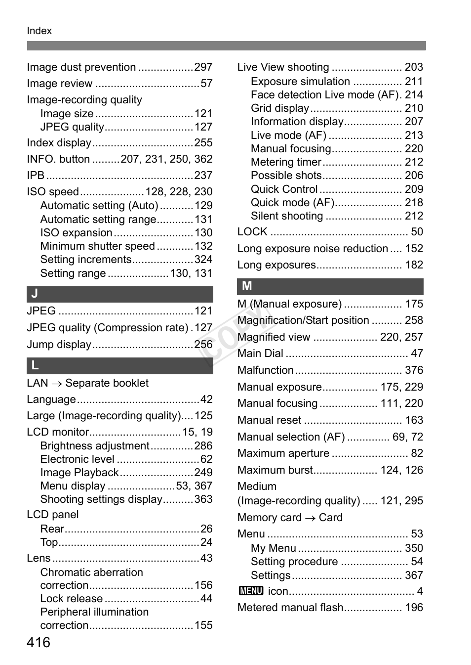 C op y | Canon EOS-1D C User Manual | Page 416 / 420