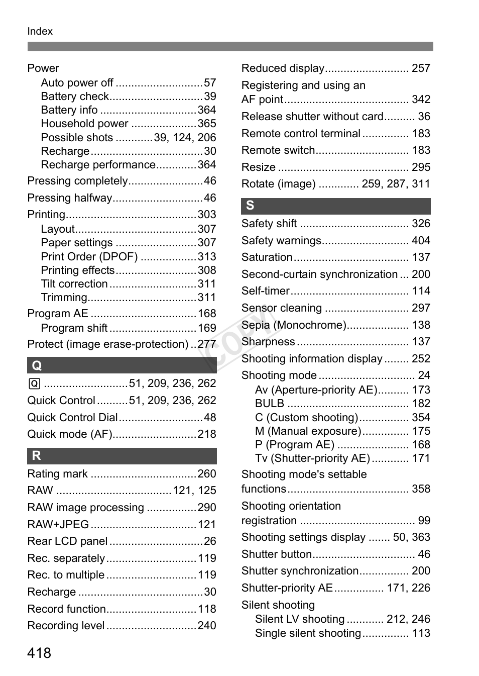 C op y | Canon EOS-1D C User Manual | Page 418 / 420