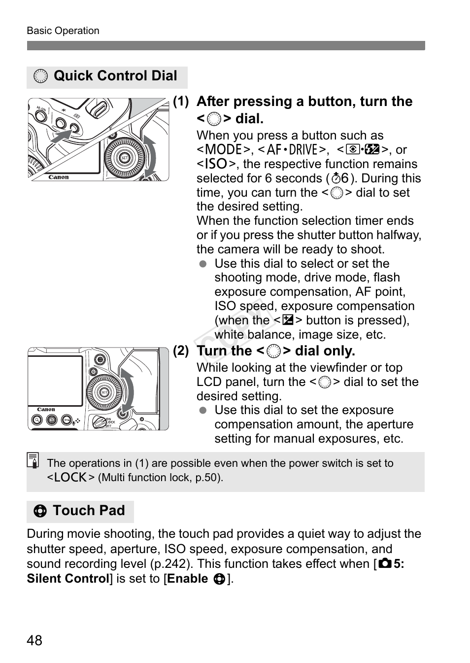 Cop y | Canon EOS-1D C User Manual | Page 48 / 420
