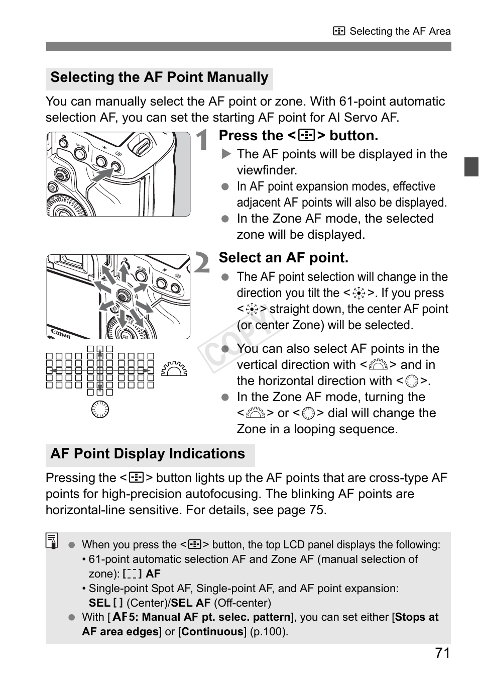 P.71, Cop y | Canon EOS-1D C User Manual | Page 71 / 420