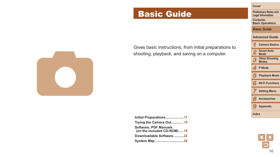 Basic guide | Canon PowerShot ELPH 115 IS User Manual | Page 10 / 151