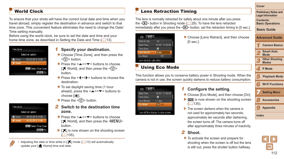 112), specify any shooting | Canon PowerShot ELPH 115 IS User Manual | Page 112 / 151