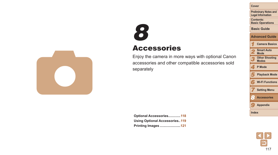 Accessories | Canon PowerShot ELPH 115 IS User Manual | Page 117 / 151