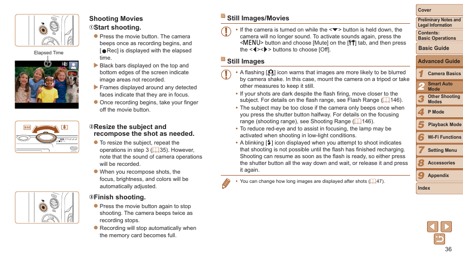 Canon PowerShot ELPH 115 IS User Manual | Page 36 / 151