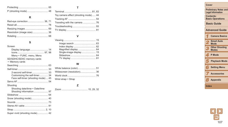 Canon PowerShot A2500 User Manual | Page 107 / 109