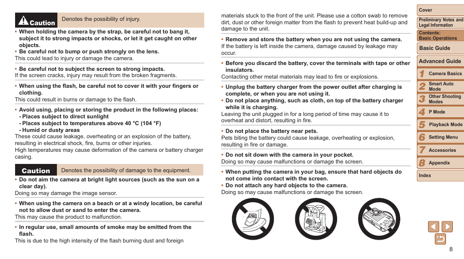 Canon PowerShot A2500 User Manual | Page 8 / 109