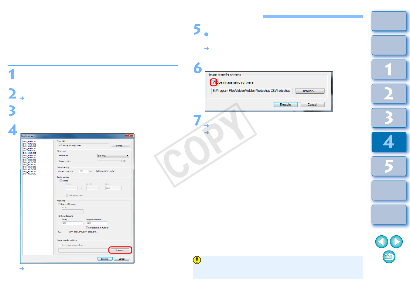 Batch transfer images to image editing software, A time, see, P.103 | Cop y | Canon EOS Rebel T5 18-55 IS II Kit User Manual | Page 104 / 153