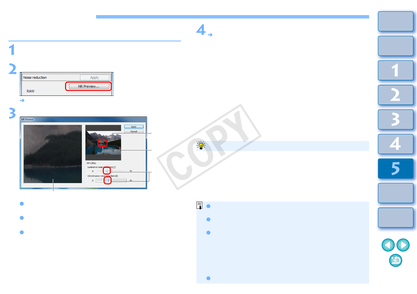 Reducing noise, Cop y | Canon EOS Rebel T5 18-55 IS II Kit User Manual | Page 114 / 153