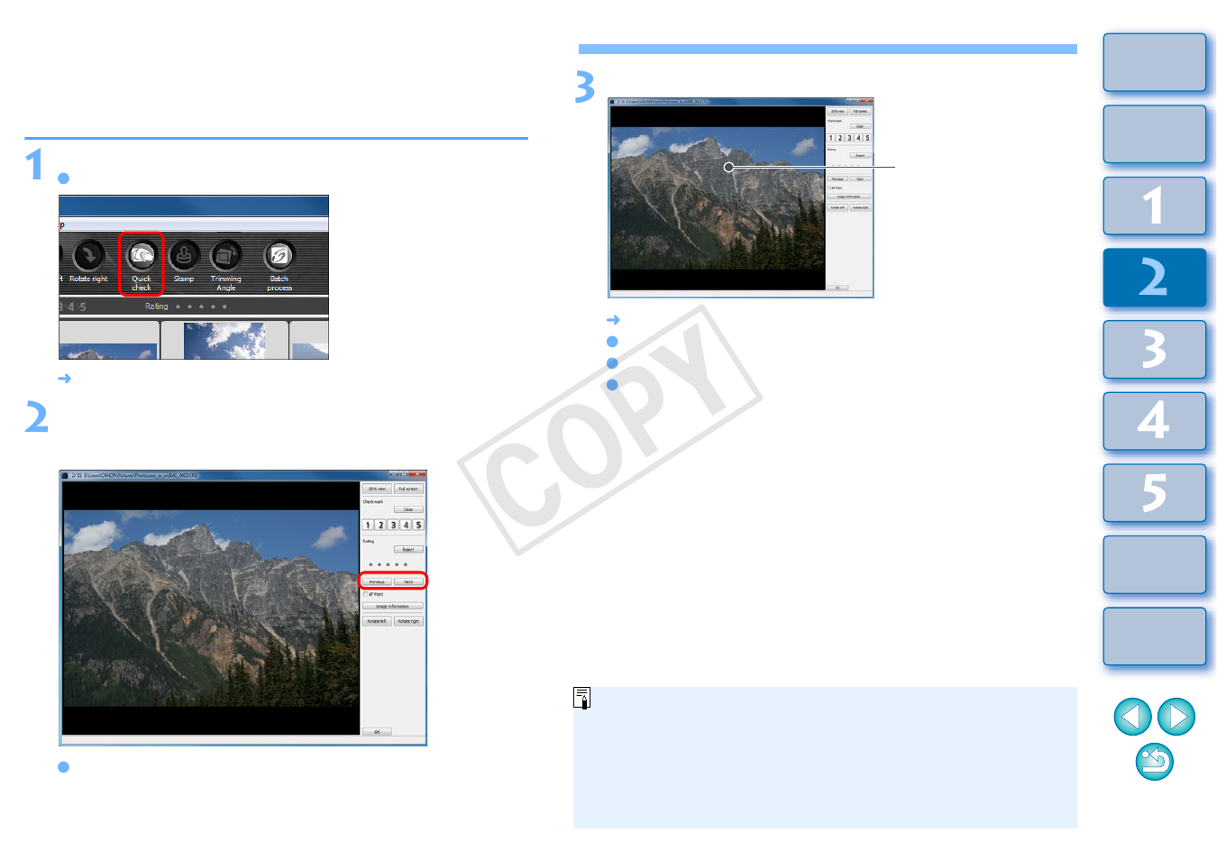 Efficiently checking/sorting images, P.16), Cop y | Canon EOS Rebel T5 18-55 IS II Kit User Manual | Page 17 / 153